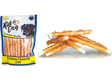 KidDog Chicken Chewing Rolls kuřecí maso na buvolí tyčince 8 mm 250 g