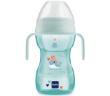 Mam Fun to Drink Cup hrnek pro přechod ke klasickému hrnku 8+ měsíců Modrý 270 ml