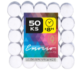 Emocio Čajové svíčky bílé, doba hoření 8 hodin 50 kusů
