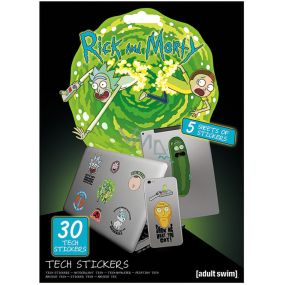 Epee Merch Rick and Morty Samolepky sada 30 kusů