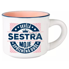 Albi Espresso hrneček - Skvělá sestra moje spřízněná duše 45 ml