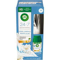 Air Wick Freshmatic Cool Linen & White Lilac - Vůně svěžího prádla automatický osvěžovač komplet 250 ml