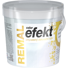 REMAL Color Efekt omyvatelná dekorační barva, 0910 stříbrná perleť, 400 g