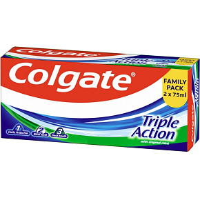 Colgate Triple Action zubní pasta 2x75 ml Colgate Triple Action zubní pasta 2x75 ml