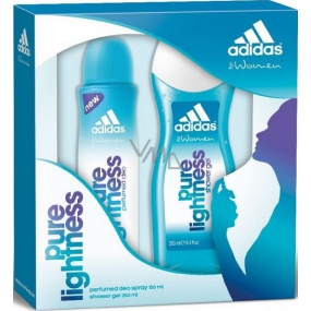 Adidas Pure Lightness deodorant sprej 150 ml + sprchový gel 250 ml, kosmetická sada