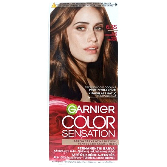 Garnier Color Sensation barva na vlasy 6.35 Zlatá mahagonová