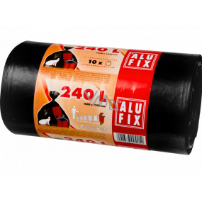 Alufix Pytle na odpad černé, 35 µ, 240 litrů, 100 x 125 cm, 10 kusů