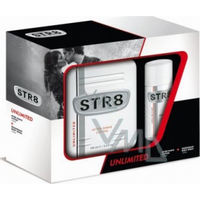 Str8 Unlimited voda po holení 100 ml + deodorant sprej 150 ml, kosmetická sada