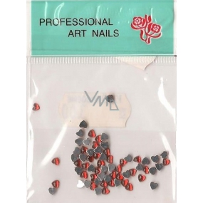 Professional Art Nails ozdoby na nehty kamínky srdíčka červené 1 balení