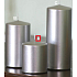 Lima Metal Serie svíčka stříbrná válec 80 x 100 mm 1 kus