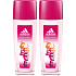 Adidas Fruity Rhythm parfémovaný deodorant sklo pro ženy 2 x 75 ml, duopack