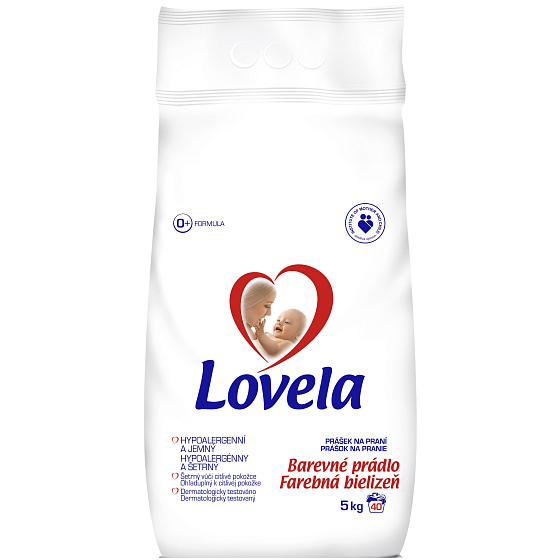 Lovela Barevné prádlo Hypoalergenní prací prášek 40 dávek 5 kg