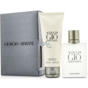 Giorgio Armani Acqua di Gio pour Homme toaletní voda 50 ml + balzám po holení 75 ml, dárková sada