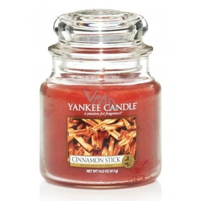 Yankee Candle Cinnamon Stick - Skořicová tyčinka vonná svíčka Classic střední sklo 411 g