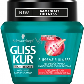Gliss Kur Supreme Fullness regenerační maska pro slabé a jemné vlasy 300 ml