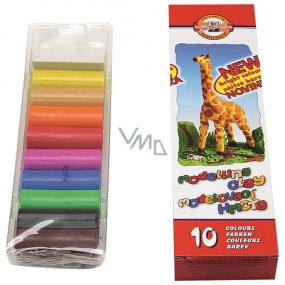 Koh-i-Noor Školní modelovací hmota Žirafa 10 barev po 20 g
