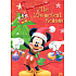 Ditipo Dárková papírová taška 26,4 x 12 x 32,4 cm Disney Mickey Mouse drží ozdoby