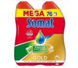 Somat Gold Gel Anti-Grease Gel s technologií hloubkového čištění gel na mytí nádobí v myčce 2 x 684 ml