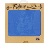 Albi Fitness ručník Rukavice modrý 90 x 50 cm