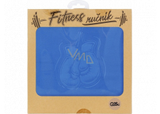 Albi Fitness ručník Rukavice modrý 90 x 50 cm