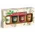 Yankee Candle Magical Christmas Morning Singing Carols - Zpívání koled + Holiday Hearth - Sváteční krb + Surprise Snowfall - Sněhové překvapení + Vanilla French Toast - Francouzský vanilkový toast vonná svíčka votivní 4 x 49 g, vánoční dárková sada