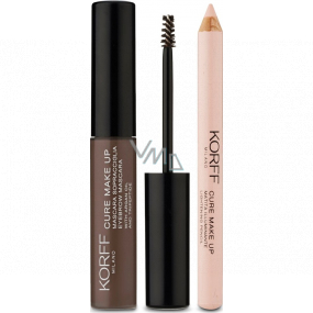 Korff Cure Make Up Eyebrow Kit řasenka na obočí 01 4 ml + tužka na obočí, kosmetická sada