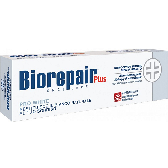 Biorepair Plus Pro White zubní pasta pro odstranění povrchové pigmentace 75 ml