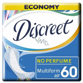 Discreet Air Multiform prodyšné slipové intimní vložky pro každodenní použití 60 kusů