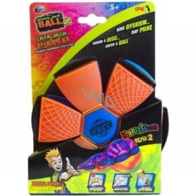 Mondo Frisbee Phlat Ball Junior disk 2v1 plastový měnící se v míč svítící ve tmě 20 cm různé barvy