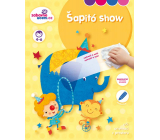 Ditipo Stíratelný sešit se samolepkami Šapitó show 16 stran + 2 strany se samolepkami A4 215 x 275 mm věk 4-6