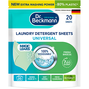 Dr. Beckmann prací ubrousky Magic Leaves Intense Fresh Universal, 20 ks