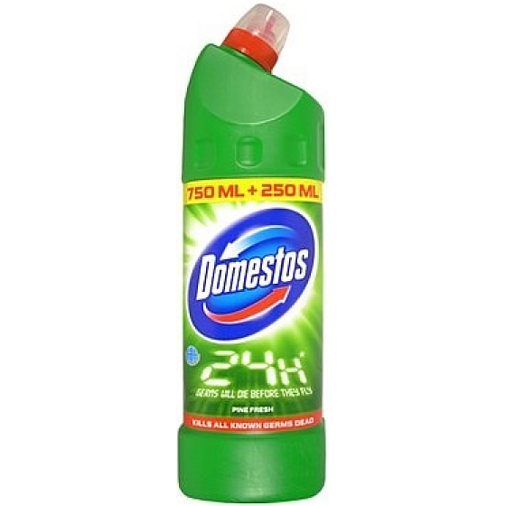 Domestos 24h Pine Fresh tekutý desinfekční a čisticí prostředek 750 + 250 ml
