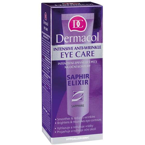 Dermacol Saphir Elixir intenzivní zpevňující péče na oční kontury 15 ml