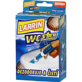 Larrin Wc Star vůně Oceán gel do mísy 7 s gelovou náplní 42 ml