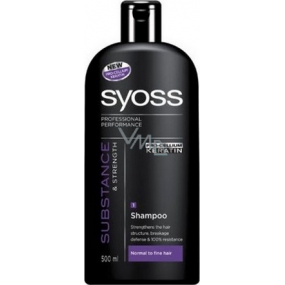 Syoss Substance & Strength šampon na vlasy pro normální až jemný vlas 500 ml