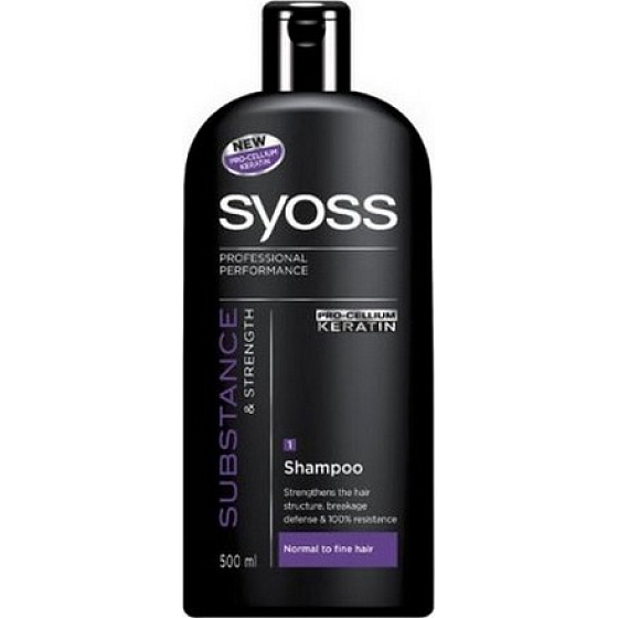 Syoss Substance & Strength šampon na vlasy pro normální až jemný vlas 500 ml