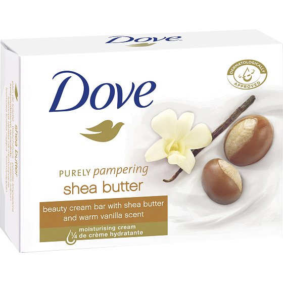 Dove Purely Pampering Bambucké máslo a vanilka toaletní mýdlo 100 g