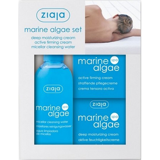 Ziaja Marine Algae Spa mořské řasy krém 50 ml + Krém 50 ml + micelární voda 200ml, kosmetická sada