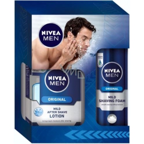 Nivea Men Shaving L-Original voda po holení 100 ml + pěna na holení 200 ml kosmetická sada