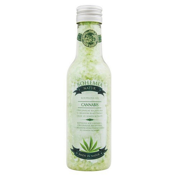 Bohemia Gifts Cannabis Konopný olej sůl do koupele 260 g