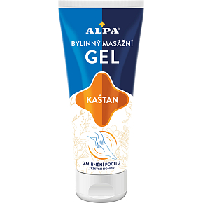 Alpa Kaštan bylinný masážní gel, 100 ml