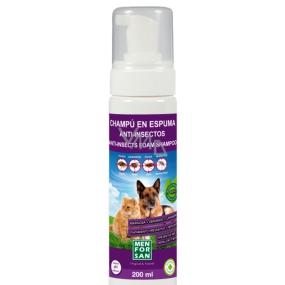MenforSan Repelentní přírodní pěnový šampon pro psy a kočky 200 ml