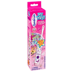 Spinbrush My Way Girl dětský zubní kartáček pro dívky