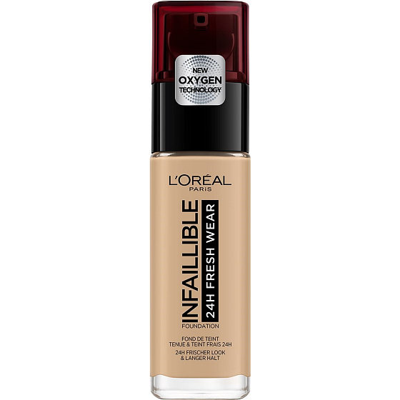 Loreal Paris Infallible 24H Fresh Wear Foundation make-up kryje nedokonalosti, nestírá se, nevysušuje pleť 200 Golden Sand 30 ml