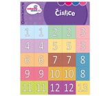 Ditipo Číslice zábavné učení pexeso seznámení se s čísly od 1-20 a desítkami 10-90, 297 x 222 mm
