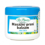Dr. Popov Masážní prsní balzám pro děti při dýchacích potížích a kašli a podporují uvolnění dýchacích cest 50 ml