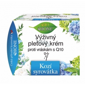 Bione Cosmetics Kozí syrovátka pleťový krém proti vráskám s koenzymem Q10 51 ml