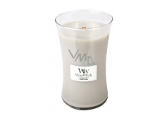 WoodWick Warm Wool - Hřejivá vlna vonná svíčka s dřevěným knotem a víčkem sklo velká 609,5 g