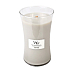 WoodWick Warm Wool - Hřejivá vlna vonná svíčka s dřevěným knotem a víčkem sklo velká 609,5 g
