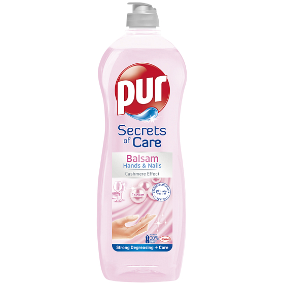 Pur Secrets of Care Balsam Hand & Nails Cashmere Effect přípravek na ruční mytí nádobí 750 ml